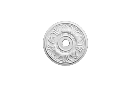 Deckenrosette Ornament 50x50cm Gips - ORR51
