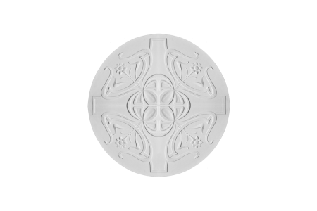 Deckenrosette Ornament 116x116cm Gips - ORR55