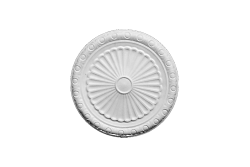 Deckenrosette Ornament 36x36cm Gips - ORR6