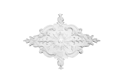 Deckenrosette Ornament 153x111cm Gips - ORR600