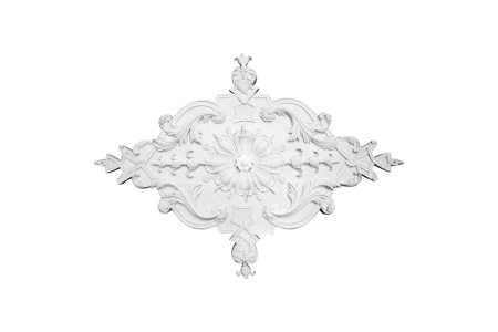 Deckenrosette Ornament 153x111cm Gips - ORR600