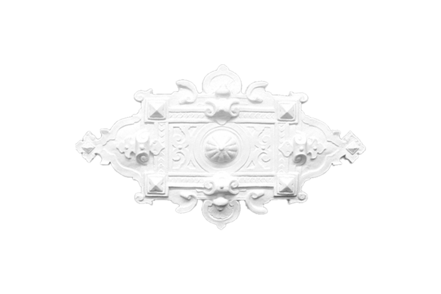 Deckenrosette Ornament 80x45cm Gips - ORR65