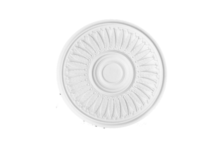 Deckenrosette Ornament 37x37cm Gips - ORR66