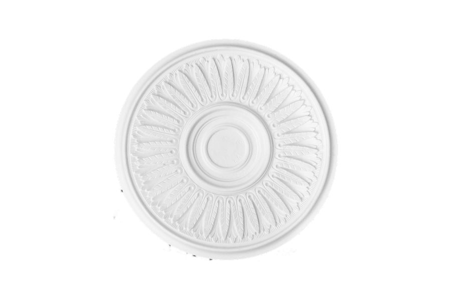 Deckenrosette Ornament 37x37cm Gips - ORR66
