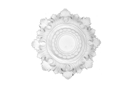 Deckenrosette Ornament 30x30cm Gips - ORR69