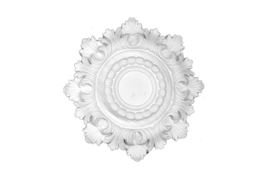 Deckenrosette Ornament 30x30cm Gips - ORR69