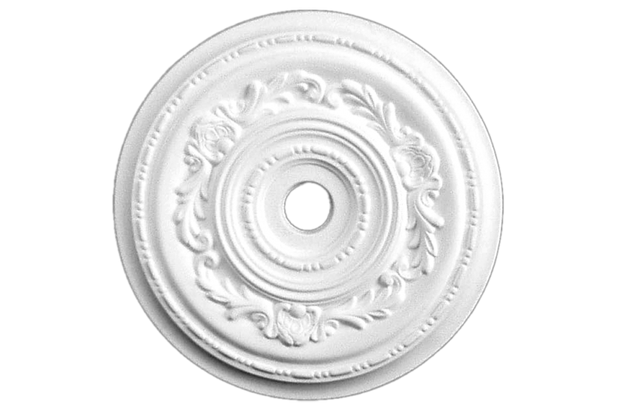 Deckenrosette Ornament 48x48cm Gips - ORR71