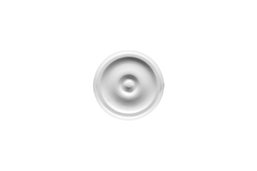 Deckenrosette Ornament 17x17cm Gips - ORR72