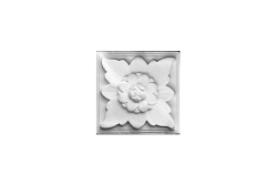 Deckenrosette Ornament 22x22cm Gips - ORR74
