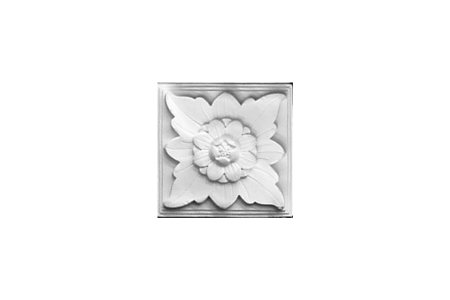 Deckenrosette Ornament 22x22cm Gips - ORR74
