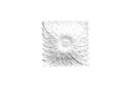 Deckenrosette Ornament 24x24cm Gips - ORR75