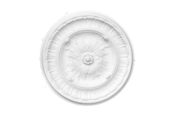 Deckenrosette Ornament 40x40cm Gips - ORR76