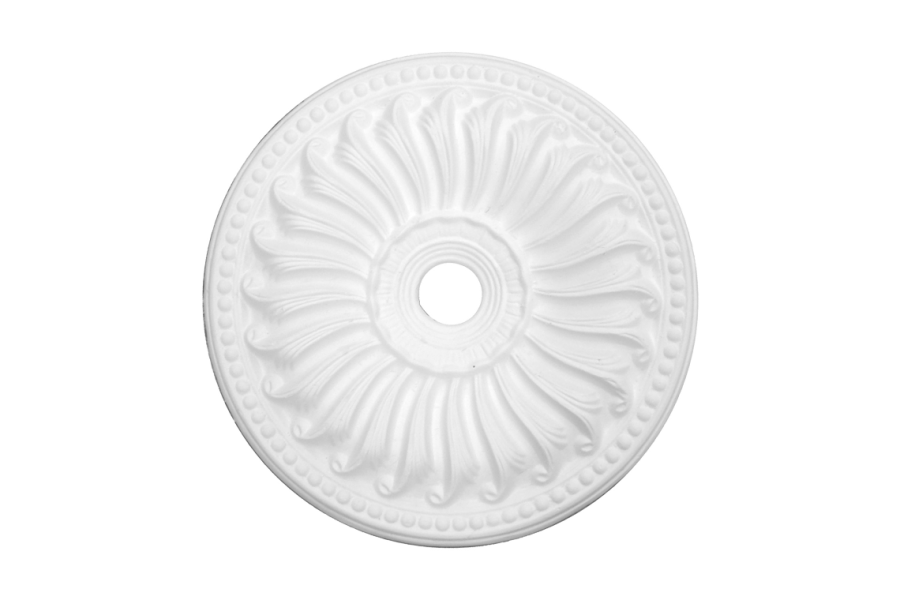 Deckenrosette Ornament 41x41cm Gips - ORR78