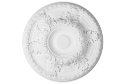 Deckenrosette Ornament 49x49cm Gips - ORR79