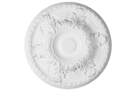 Deckenrosette Ornament 49x49cm Gips - ORR79
