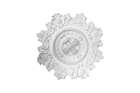 Deckenrosette Ornament 115x115cm Gips - ORR81+R1087