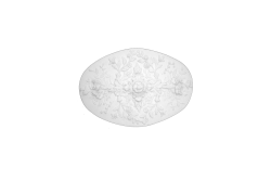Deckenrosette Ornament 82x57cm Gips - ORR86