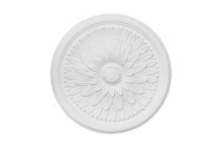 Deckenrosette Ornament 42x42cm Gips - ORR89