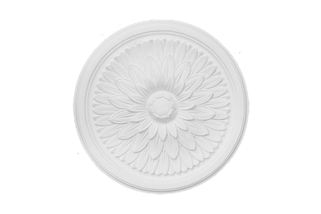 Deckenrosette Ornament 42x42cm Gips - ORR89