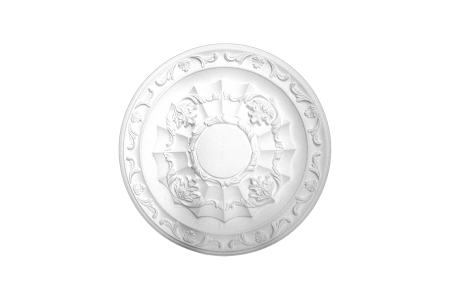 Deckenrosette Ornament 39x39cm Gips - ORR91