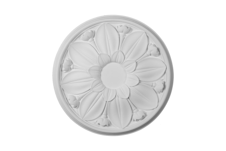 Deckenrosette Ornament 42x42cm Gips - ORR92