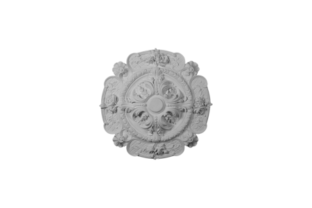 Deckenrosette Ornament 50x50cm Gips - ORR94