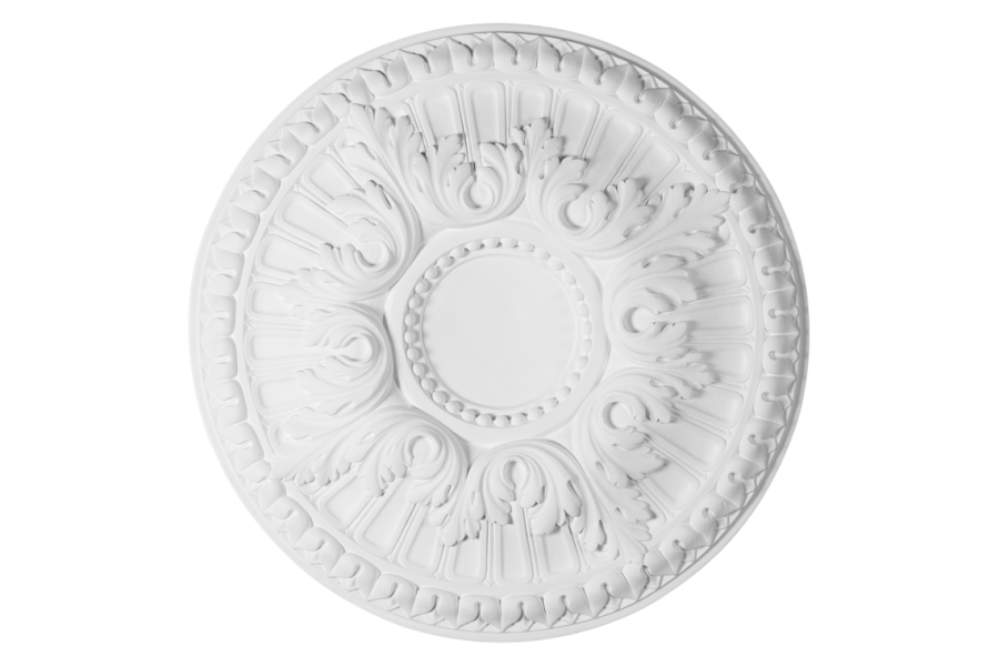 Deckenrosette Ornament 48x48cm Gips - ORR97