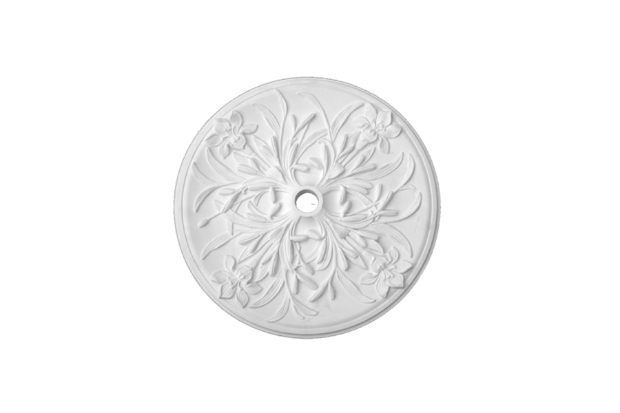 Deckenrosette Ornament 60x60cm Gips - ORR98