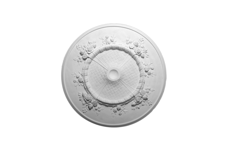 Deckenrosette Ornament 65x65cm Gips - ORRP11