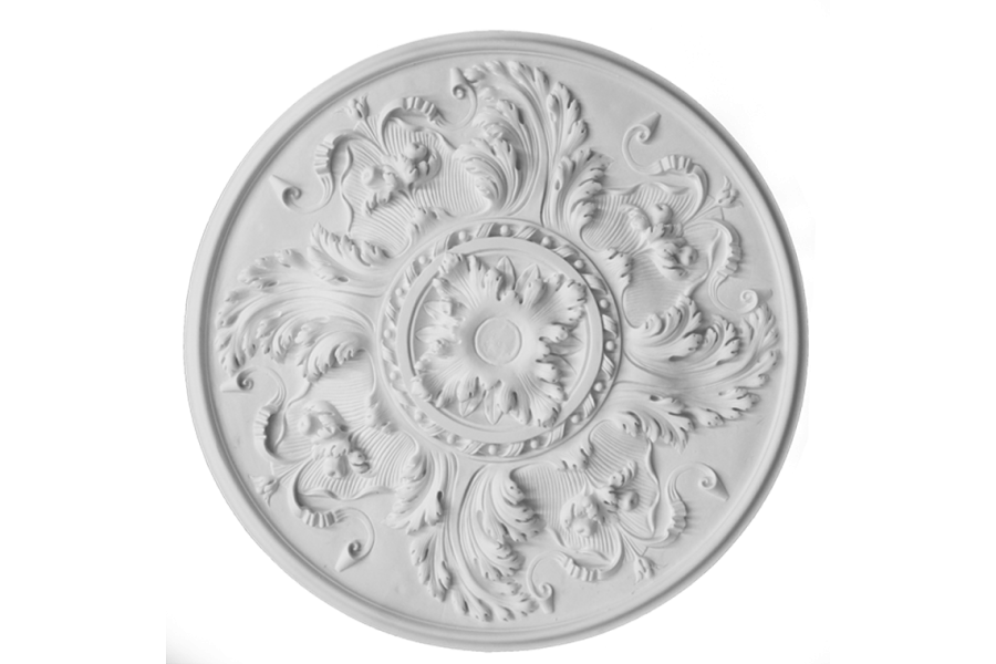 Deckenrosette Ornament 90x90cm Gips - ORRP16