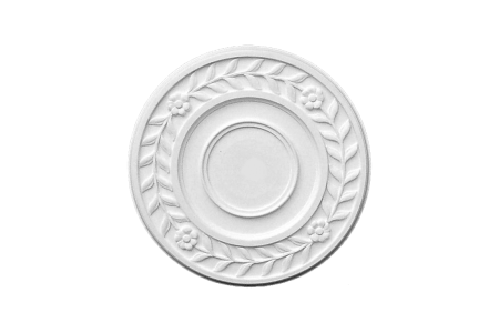 Deckenrosette Ornament 40x40cm Gips - ORRP26