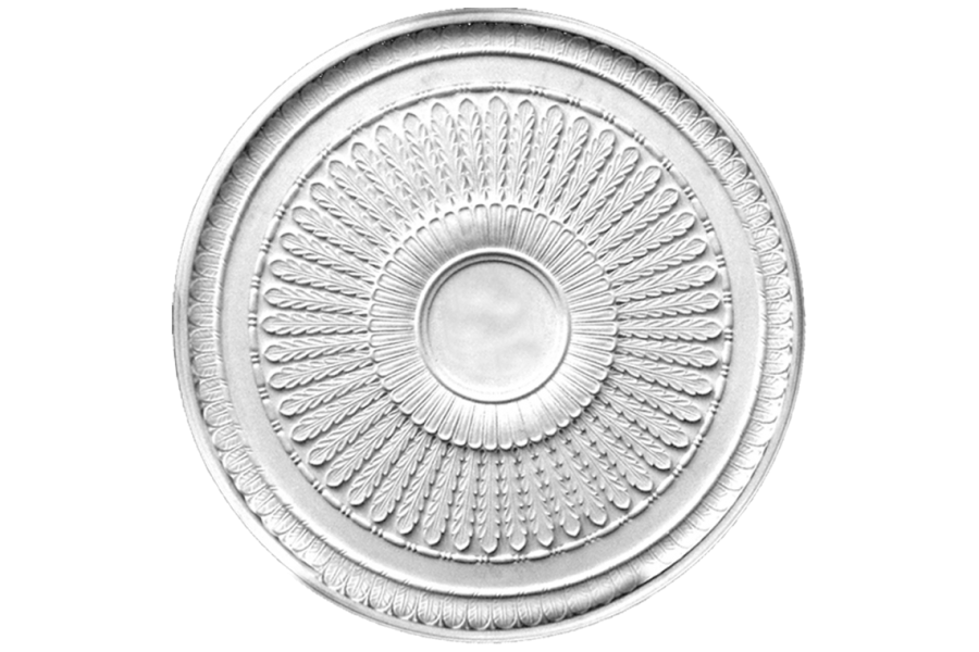 Deckenrosette Ornament 86x86cm Gips - ORRP53