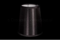 Lampenschirm/Stoffschirm Leinen Schwartz