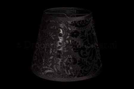 Lampenschirm/Stoffschirm Flock Schwarz 14 cm Lampenschirm/Stoffschirm Flock Schwarz 14 cm