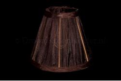 Lampenschirm/Stoffschirm Organza Dunkel Braun