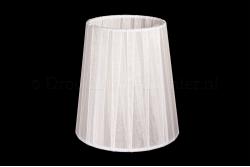Lampenschirm/Stoffschirm organza Weiss dubbel gestoffeerd 