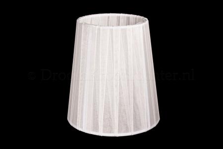 Lampenschirm/Stoffschirm organza Weiss dubbel gestoffeerd Lampenschirm/Stoffschirm organza Weiss dubbel gestoffeerd