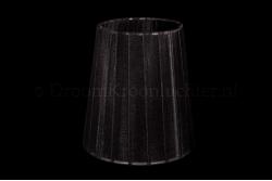 Lampenschirm/Stoffschirm organza Schwarz doppelt gepolstert