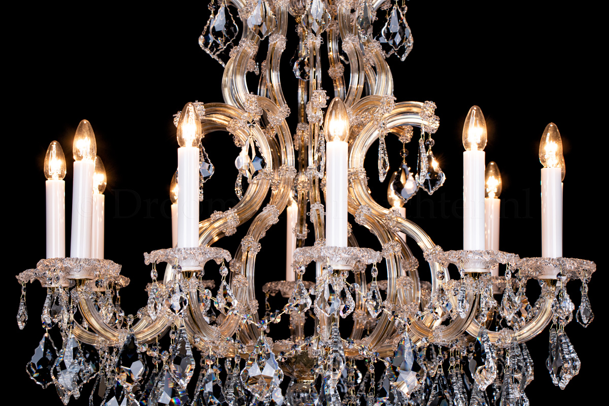 Louis Baroque Kronleuchter 12-flammig Ø94x99cm (Kristall/Gold) Louis Baroque Kronleuchter 12-flammig Ø94x99cm (Kristall/Gold)