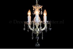 Kronleuchter Maria Theresa 3 flammig mini Gold - Ø30cm Kronleuchter Maria Theresa 3 flammig mini Gold - Ø30cm