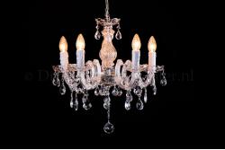 Kristall Kronleuchter Maria Theresa 5 flammig C-arm (chrom)