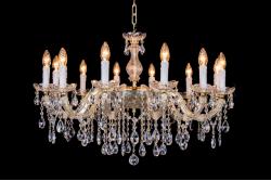 Kristall Kronleuchter Maria Theresa 12 flammig (gold)