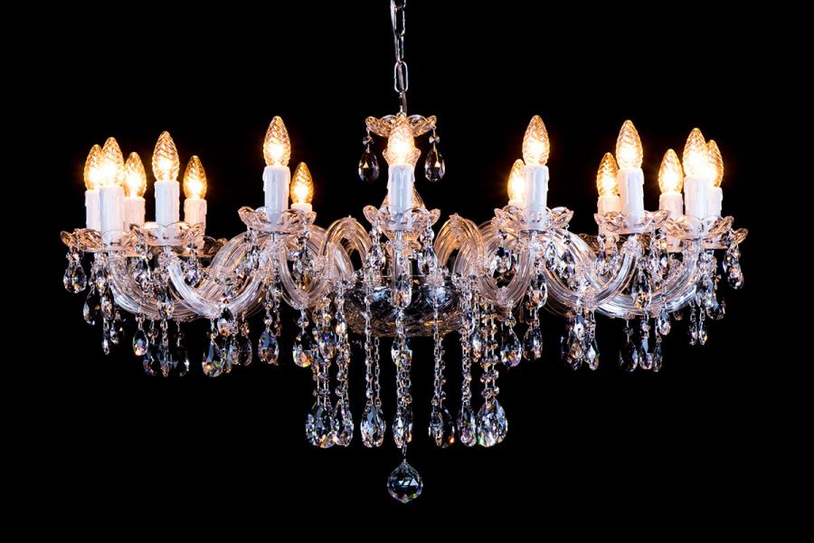 Kristall Kronleuchter Maria Theresa 16 flammig (chrom)