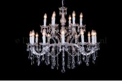 Kristall Kronleuchter Maria Theresa 12+6 flammig (chrom)