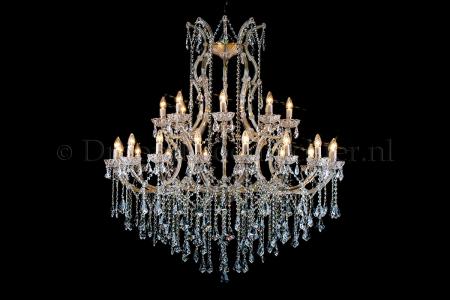 Kristall Kronleuchter Maria Theresa 24 flammig Bronz - 125cm