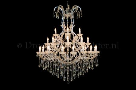 Kristall Kronleuchter Maria Theresa 28 flammig (120cm/Chrom)
