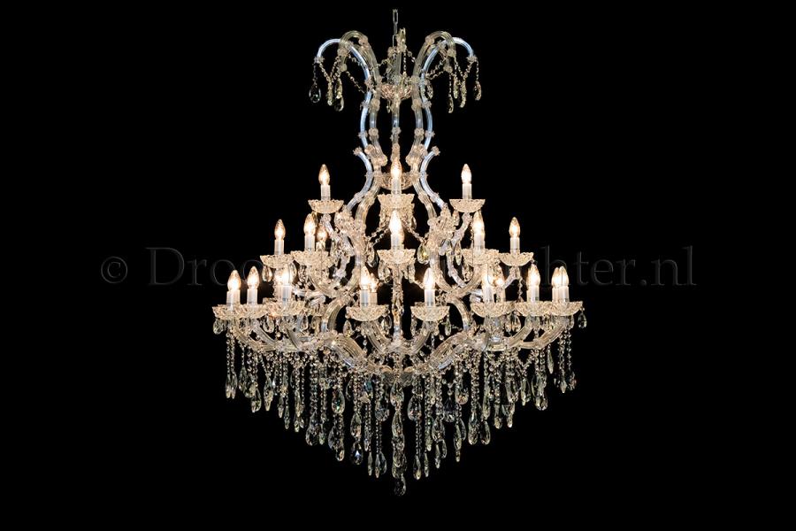 Kristall Kronleuchter Maria Theresa 28 flammig (120cm/Chrom)