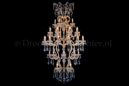 Kristall Kronleuchter Maria Theresa 36 flammig Loft (100cm/Gold)