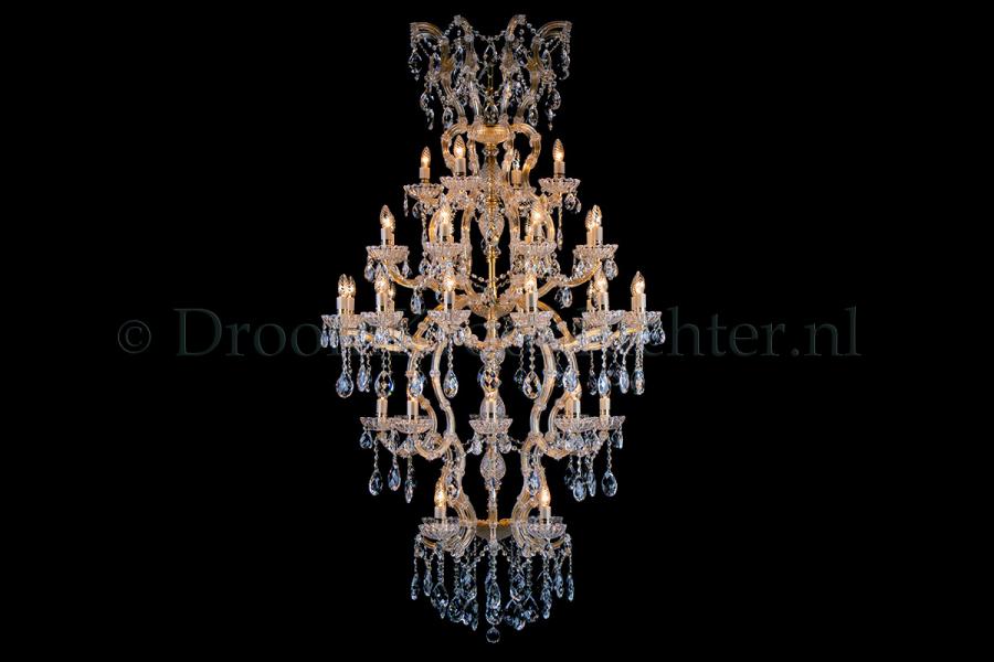 Kristall Kronleuchter Maria Theresa 36 flammig Loft (100cm/Gold)