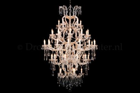 Kristall Kronleuchter Maria Theresa 45 flammig Loft (120cm/Gold)